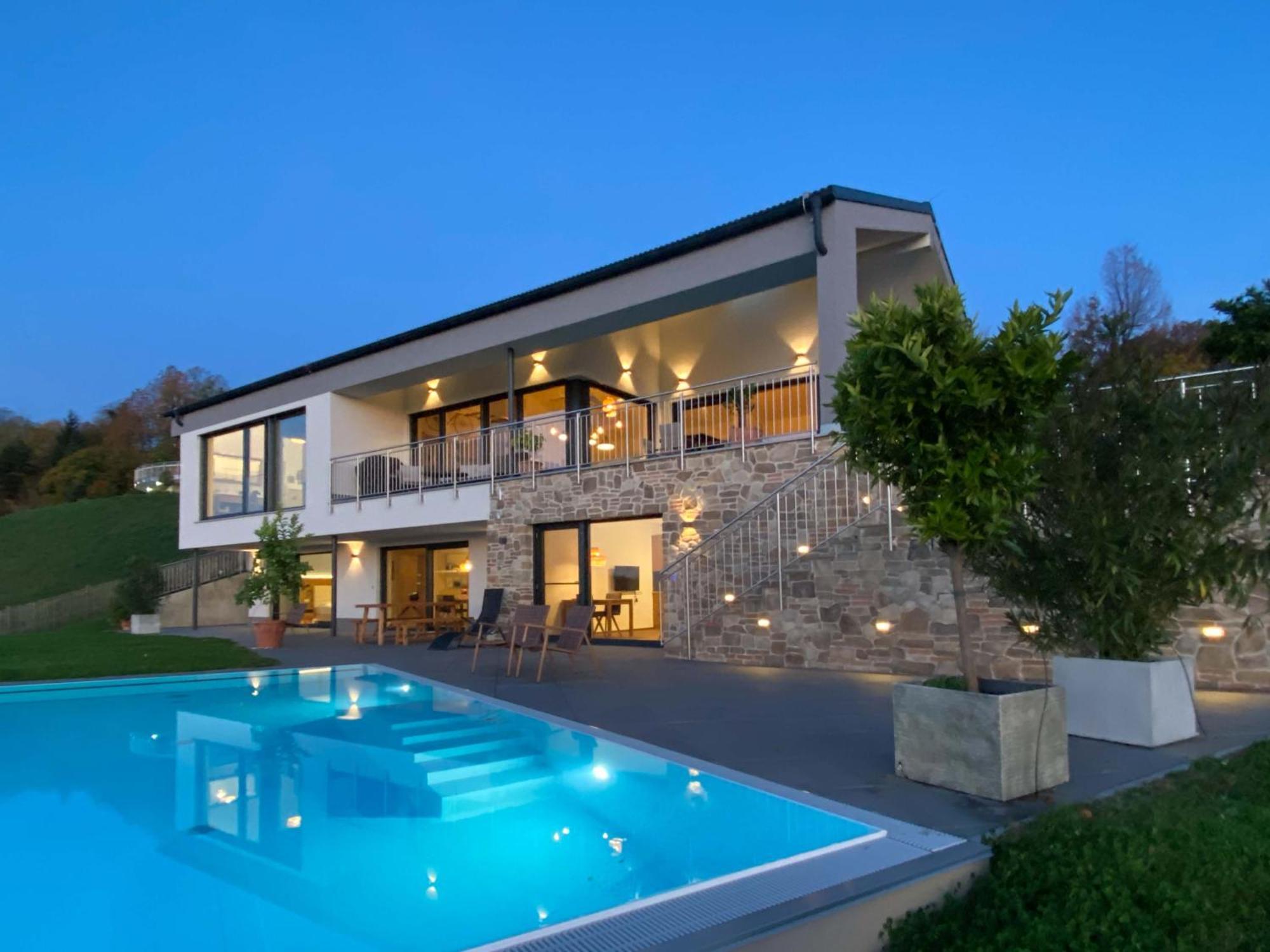 Greim15 --- Ganzes Ferienhaus Mit Fernsicht, Pool, Wellness Deutschlandsberg Esterno foto