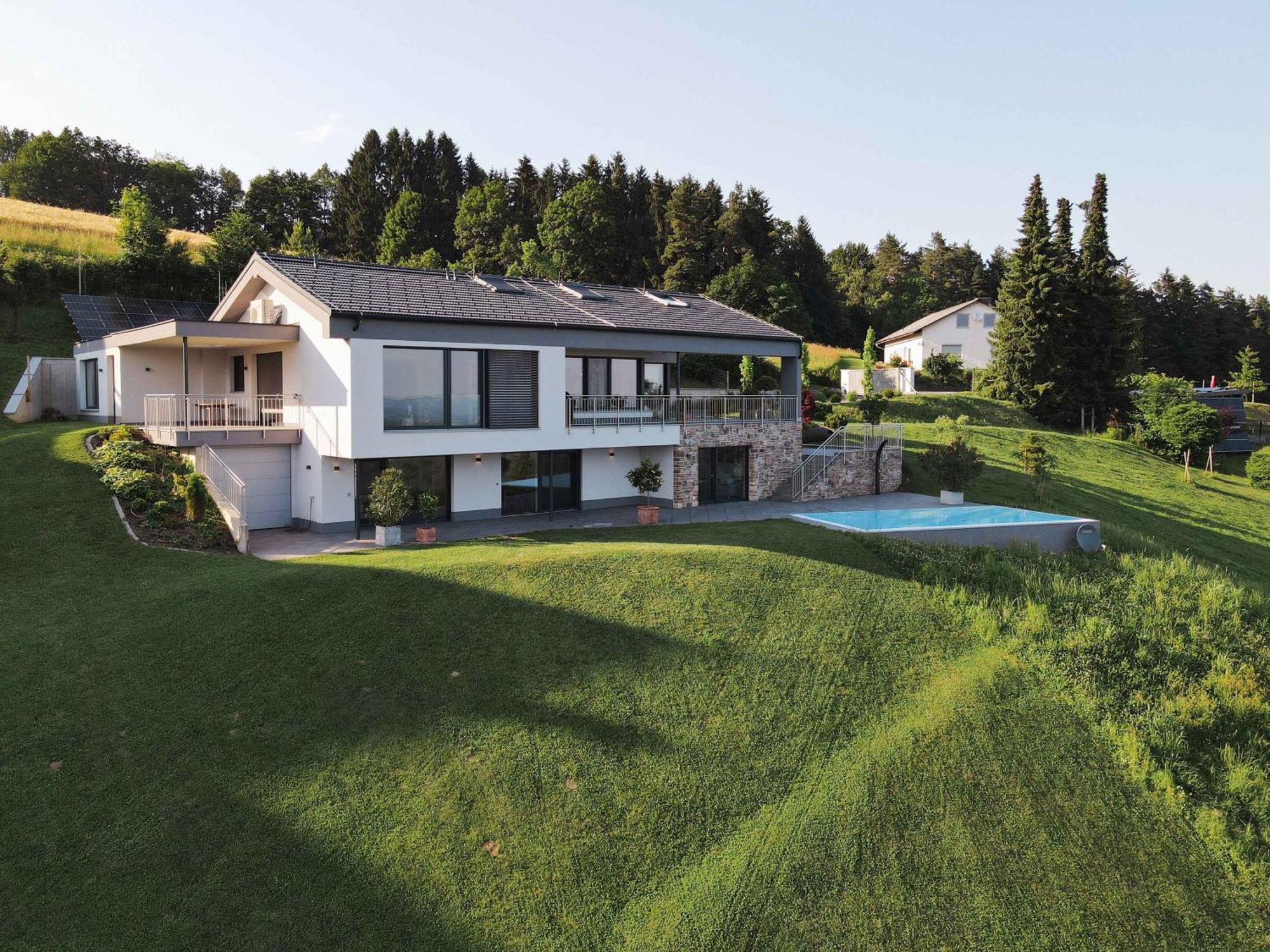 Greim15 --- Ganzes Ferienhaus Mit Fernsicht, Pool, Wellness Deutschlandsberg Esterno foto
