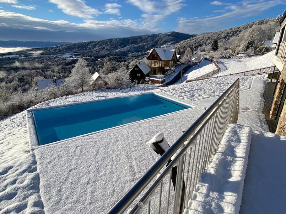 Greim15 --- Ganzes Ferienhaus Mit Fernsicht, Pool, Wellness Deutschlandsberg Esterno foto